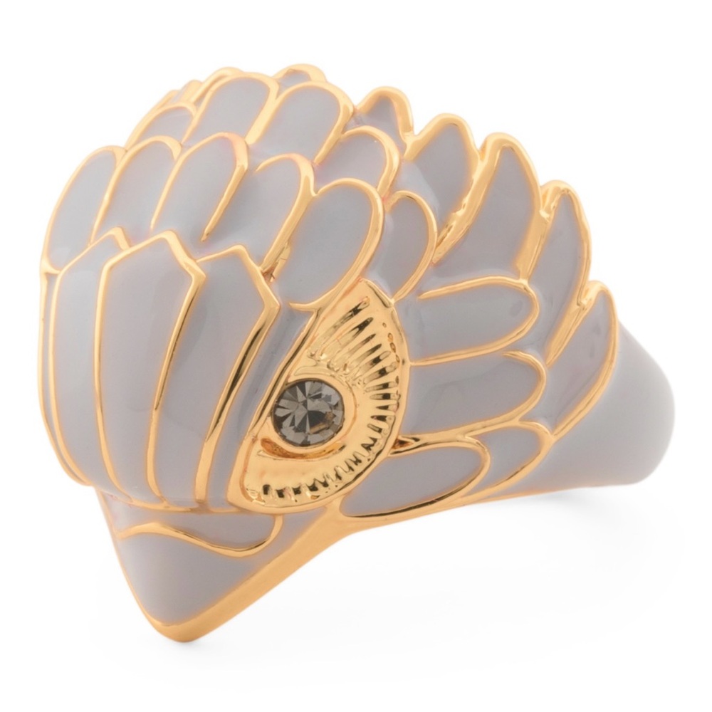 Kurt Geiger Gold and Gray Ring - Picture 3 of 4